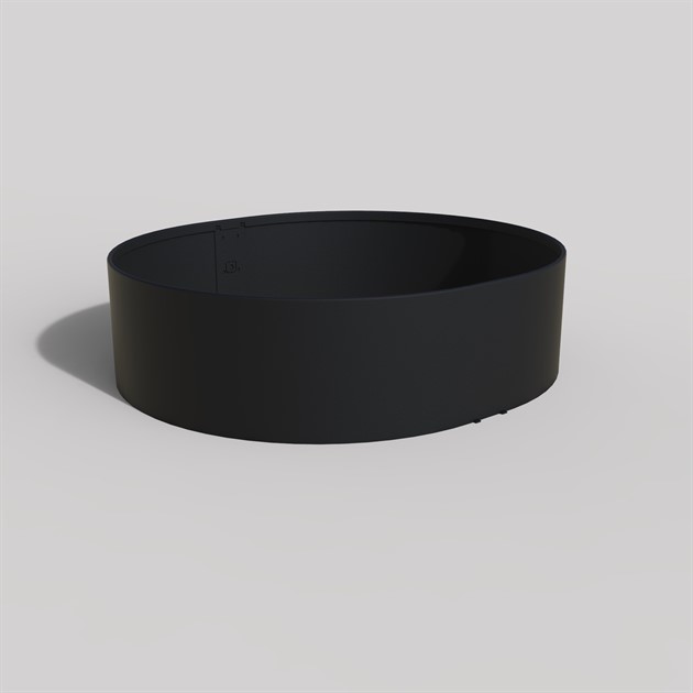 Trädring svart; H=18cm D=65 cm