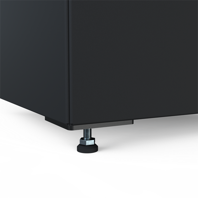 Glidfot med fästplatta 4 st