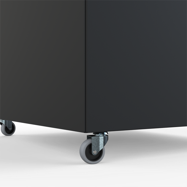 Hjul 50 mm med fästplatta 4 st