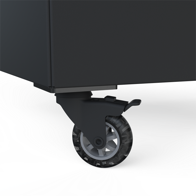 Hjul 75 mm med fästplatta 4 st