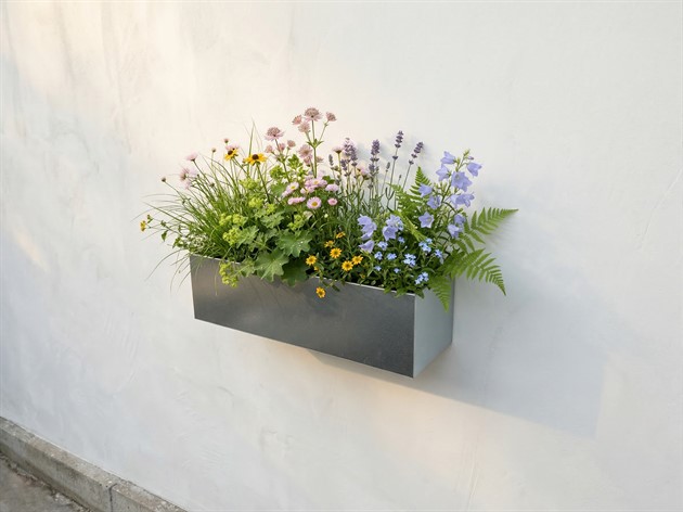 Blomlåda zinkyta B=60cm D=20cm